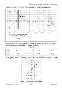 Image result for Solve Simultaneous Equations Worksheet