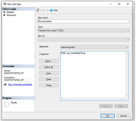 SQL Schedule Stored Procedure에 대한 이미지 결과