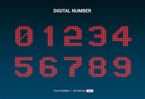 Image result for Vector Numbers LED
