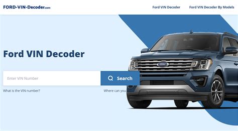 Image result for VIN Decoder Free Ford