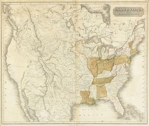 Afbeeldingsresultaten voor Us Map 1820
