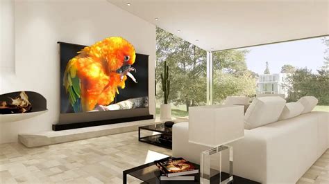 Image result for Short Throw Projector Retractable Screen