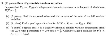 Image result for Sum of Geometric Random Variables
