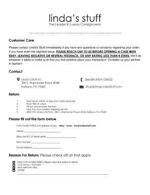 Image result for Contact Center Return Form