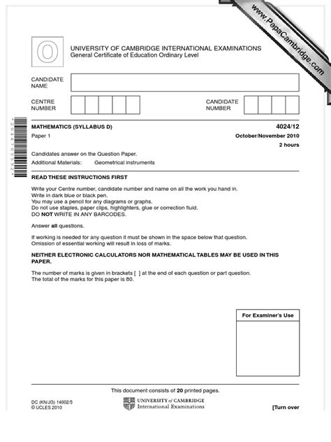 Image result for O Level Question Paper