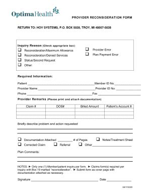 Image result for Medicare Reconsideration Form