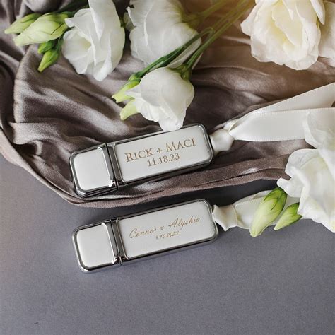 Custom USB Drive Engraved Flash Drive, Wedding USB Personalized, Memory ...
