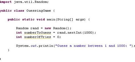 Toradh íomhá ar Variation Guessing Game Java
