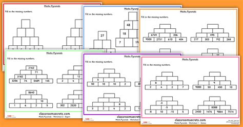 Afbeeldingsresultaten voor Math Pyramid Puzzle