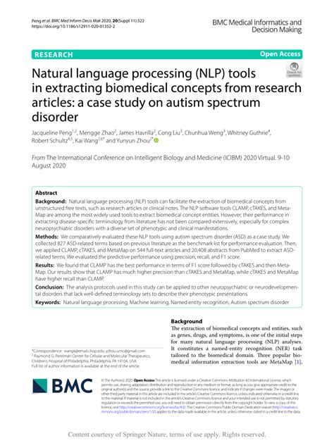 Biomedical Language Processing に対する画像結果