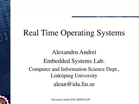Image result for Real-Time Operating System PPT