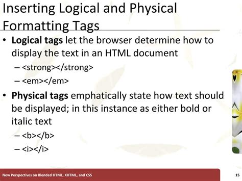 Image result for Logical Tags in HTML