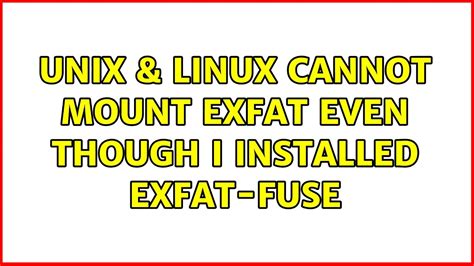 Image result for Linux Mount exFAT