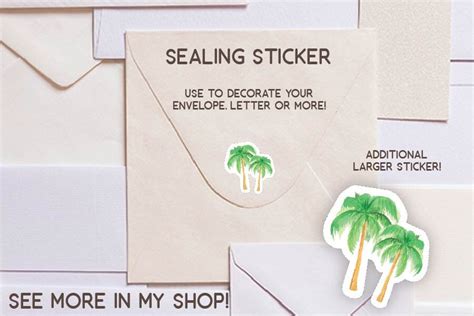 Toradh íomhá ar Palm Tree Return Address Labels