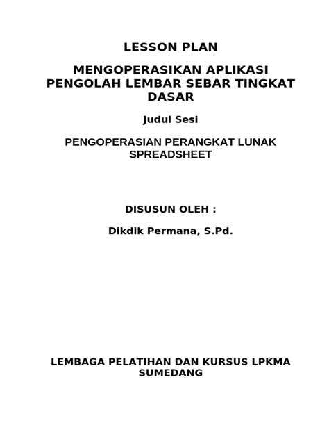 Toradh íomhá ar Lesson Plan About Microsoft Word