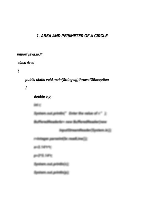 Image result for Area of Circle Java Inheritance