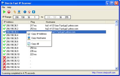 Free IP Address Scanner के लिए छवि परिणाम