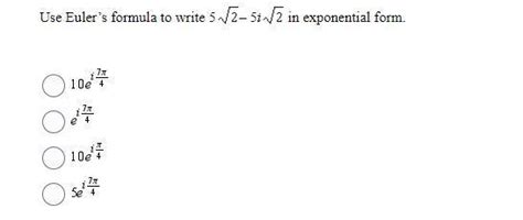Afbeeldingsresultaten voor Write I in Exponential Form