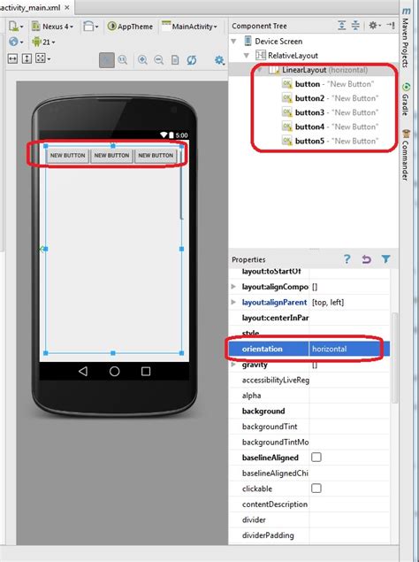 Image result for Example Function for Linear Layout in Android Studio