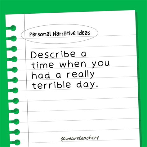 Image result for Personal Narrative Draft Examples