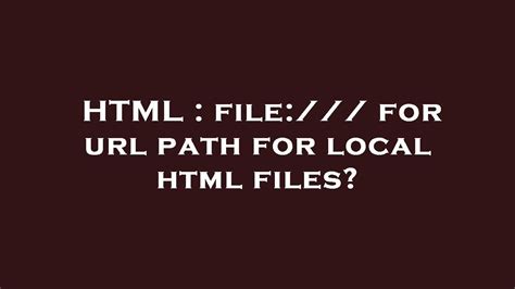Image result for File Path in URL