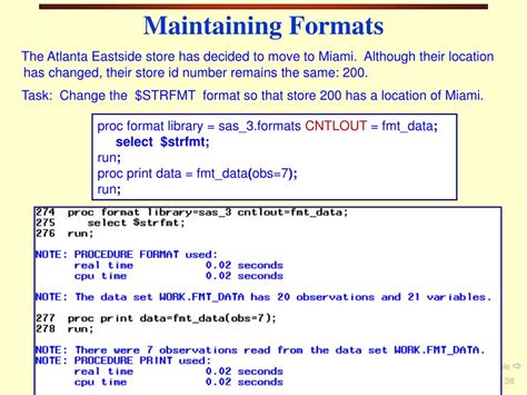 Image result for Proc Format Example