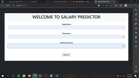 Toradh íomhá ar Objective of Salary Prediction in Python Graph