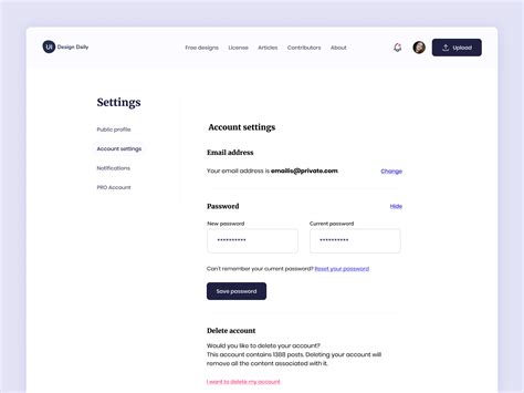 Image result for Account Setup Designs