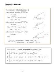 Image result for Trigonometric Substitution Sample Problems