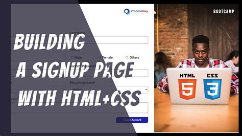 Image result for HTML and CSS Codes for a Sign Up Form