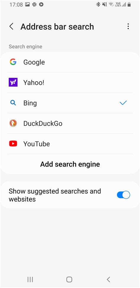 Image result for Search Engine Selector Android