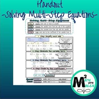 Image result for Multi-Step Equations Notes