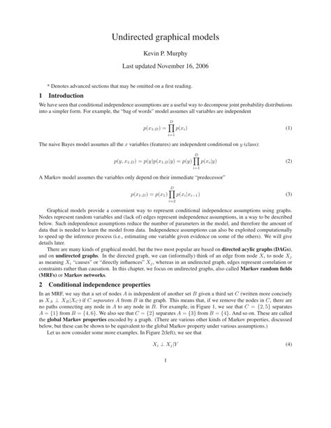 Image result for Undirected Graphical Models