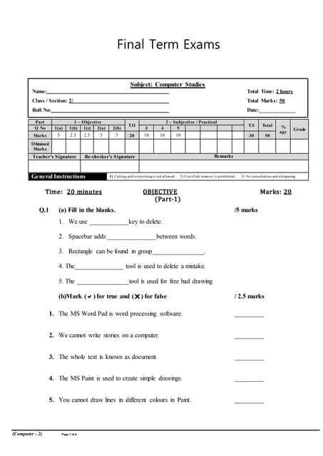 Image result for Computer Studies Paper 2 Practical