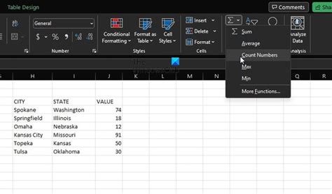 Image result for Excel Number Count Formula