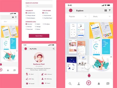 Image result for Dribbble UI Design Example