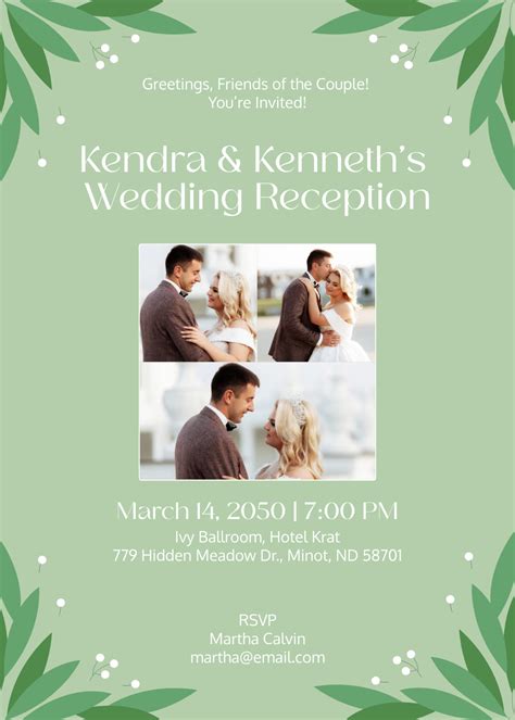 Image result for Reception Wedding Invitation Program