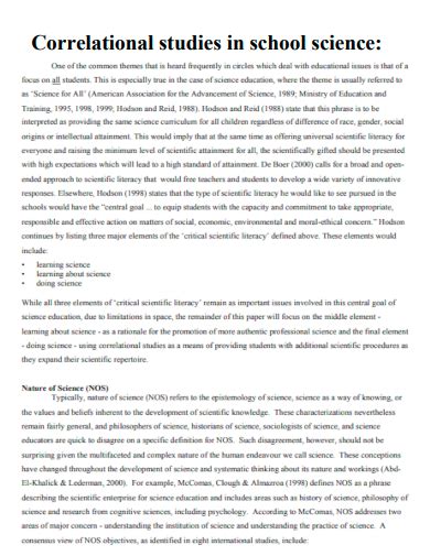 Image result for Correlational Study Design Example