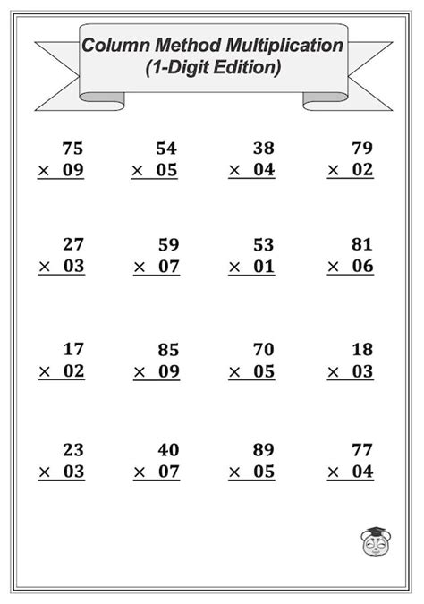 Toradh íomhá ar Multiplication with Missing Digits Coloumn Method
