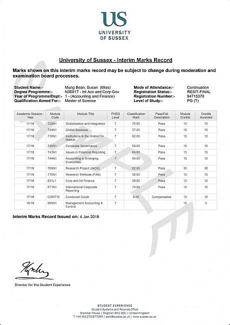 Image result for Interim Transcript