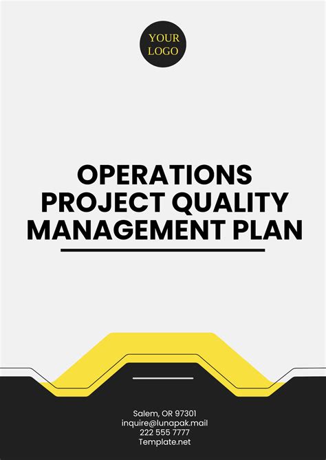 Image result for Simple Project Quality Plan Template