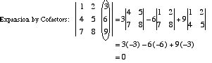 Image result for Cofactor Expansion Example 3X3 Matrix