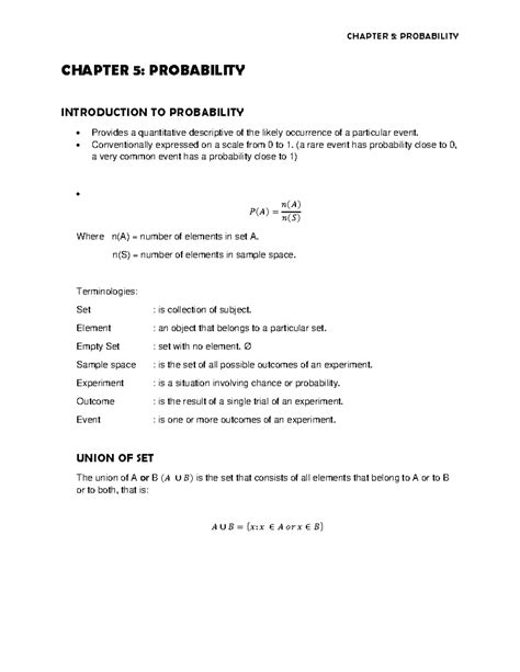 Image result for Probability Chapter PDF