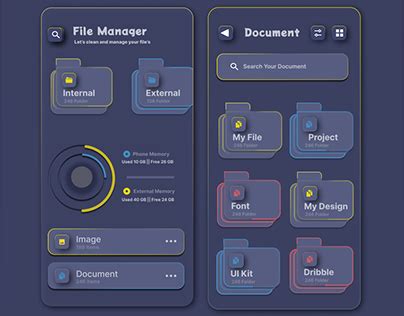 Image result for File Folder Tabs UI Design