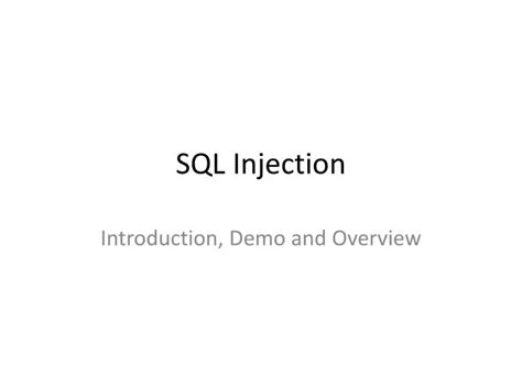 Image result for PowerPoint for SQL Injection in Ai