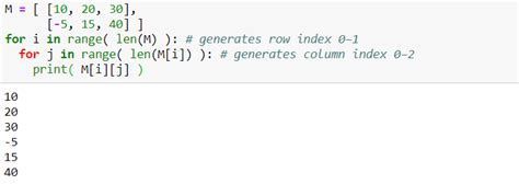 Image result for What Does a Python Produced Matrix Look Like
