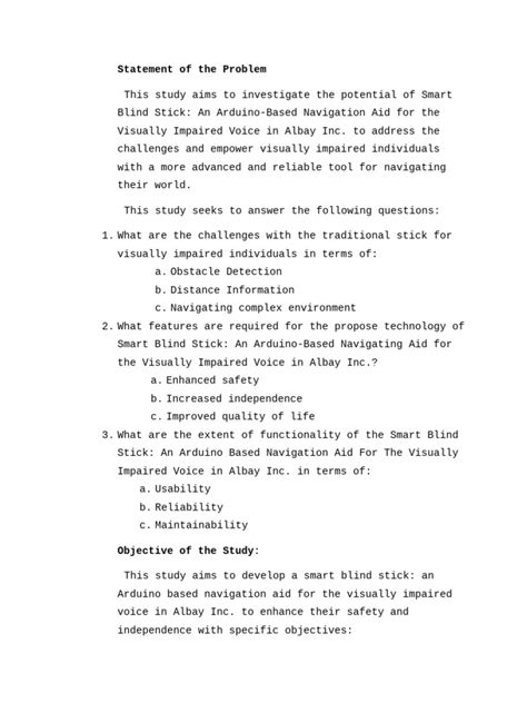 Image result for Statement of the Problem Capstone Examples