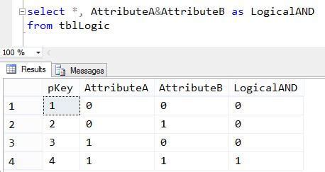 Toradh íomhá ar SQL Server Logical Operators