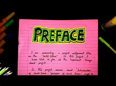 Image result for Preface for Project File