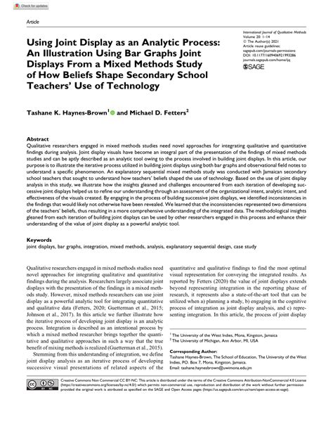 Image result for Example of a Mixed Methods Joint Display